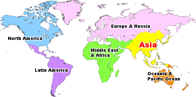 world map asia. World MAP