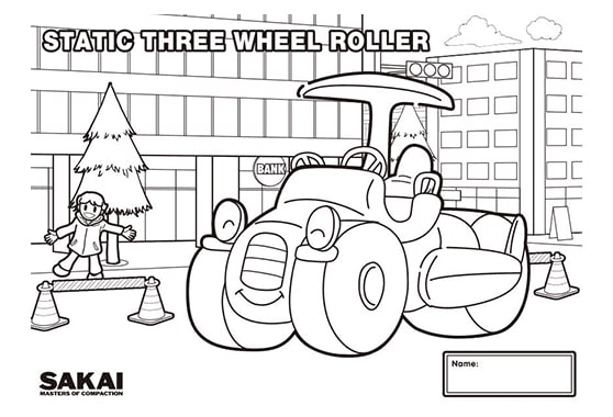 Static Three Wheel Roller