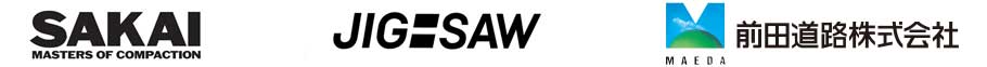 JIG-SAW株式会社と前田道路株式会社のロゴ